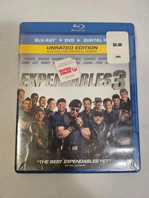 The Expendables 3 (Unrated Edition) (Blu-ray + Digital HD) New Sealed - Image 1 of 4