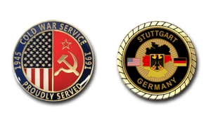 Stuttgart Germany Cold War Veteran Duty Station Challenge Coin - Picture 1 of 3