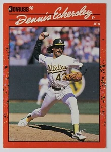 Tarjeta de béisbol Dennis Eckersley 1990 Donruss #210 Oakland A's - Imagen 1 de 2