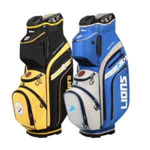 NEW Wilson Staff 2025 NFL Xtra Cart Golf Bag 14-Way Top - Pick Your Team - Picture 1 of 35