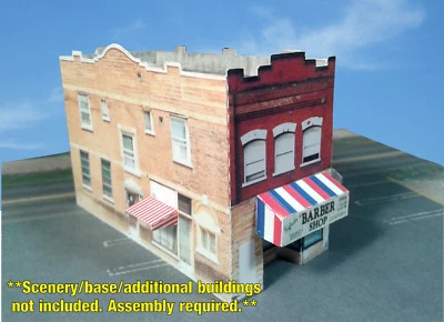 N Scale Building - Multi Purpose Main Street Building - Pre Cut Cardstock Kit - Image 1 of 4