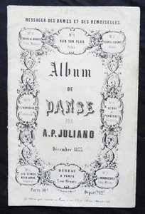 Partition ancienne ALBUM DE DANSE PAR AP JULIANO 1855 (14 pages) - Picture 1 of 2