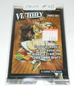 2003-04 UD Victory Retail Exact Pack #28 NBA BASKETBALL LEBRON Rookie 6 cards - Picture 1 of 8