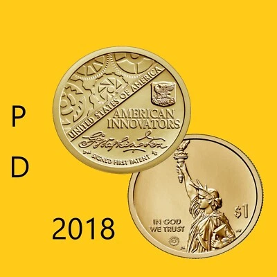 2018 P D (2 Coins) AMERICAN INNOVATION DOLLAR - BU - Image 1 of 2