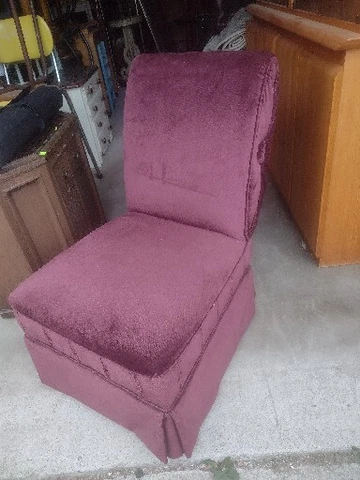 Antique Red Marroon Parlor Chair Accent Chair Cover