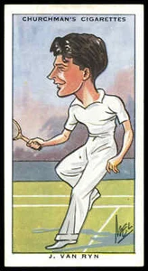 Churchman - 'Sporting Celebrities' (1931) - #48 - J. Van Ryn (Tennis) - Picture 1 of 2