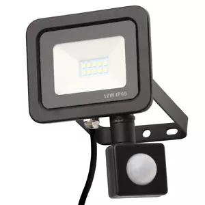 Litecraft Langton Floodlight Outdoor 10 Watt LED With PIR Motion Sensor - Black - Picture 1 of 6