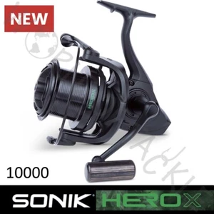 Carrete negro SONIK Big Pit Hero X 10000 pesca de carpas arrastre rápido - Imagen 1 de 10