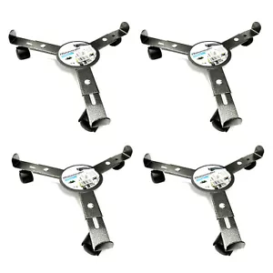 4x Pflanzenroller Metall Rund Verstellbar Ø 25 – 30 cm 3 Rollen Rolluntersetzer - Bild 1 von 2
