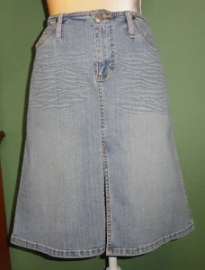 Schlammrock Rock ~ Jr 9 ~ Stone Wash blau Denim ~ Schlitz vorne - Bild 1 von 14