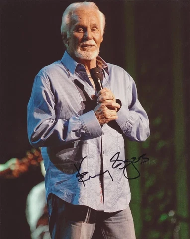 KENNY ROGERS - Music Legend GENUINE SIGNED AUTOGRAPH Cover