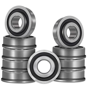 10 Pezzi Cuscinetti a Sfera Flangiati ID 1/2" X OD 1-3/8" per Rasaerba Maratona Doppio - Foto 1 di 6