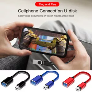 Tipo C Macho a USB USB-C Adaptador de Fecha OTG Cable Cable Tipo-C Adaptador Convertidor - Imagen 1 de 15