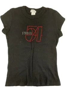 VTG STUDIO 54 MGM Grand Studded t shirt ladies (jrs) size Small Made In USA - Picture 1 of 10