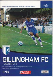 2009/10 GILLINGHAM V EXETER CITY 05-09-2009 LEAGUE ONE - Picture 1 of 1