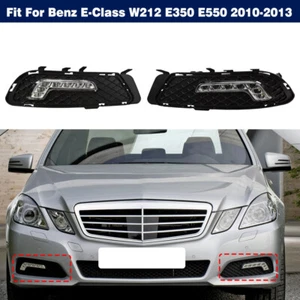LED DRL Daytime Running Light Fog Lamp For Benz E-Class W212 E350 E550 2010-2013 - Picture 1 of 12