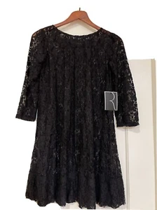 Reformation Black Malibu Lace Dress M Nwt - Picture 1 of 12