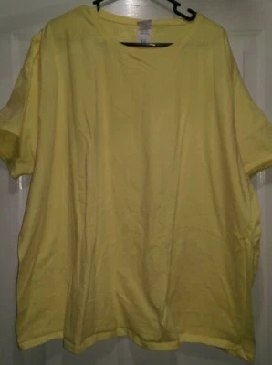 Camisa blusa Just My Size para mujer talla 30W/32W amarilla Foto 1 de 3