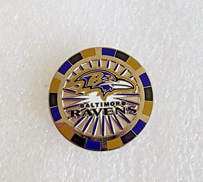 🔥 NFL BALTIMORE RAVENS 🏈 ~ POKER CHIP DESIGNED RETIRED 2006 PIN-FREE SHIPPING! - Image 1 of 4