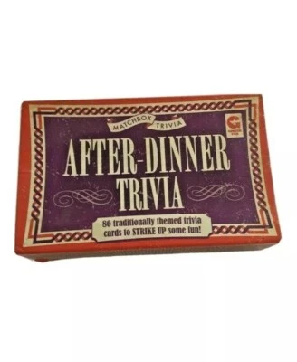 Matchbox Trivia DESPUÉS DE LA CENA TRIVIA Nuevo Precintado Foto 1 de 2