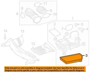 MERCEDES OEM 19-20 AMG GT 53 Engine Air Intake-Air Filter 6540940004 - Picture 1 of 2