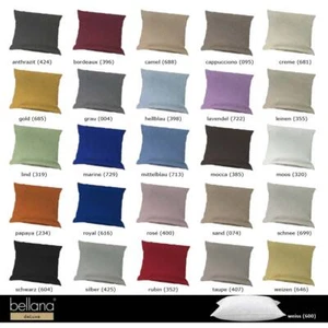 Kissenhülle Bellana deLuxe in 6 Größen und 26 Farben Mako Jersey Baumwolle
