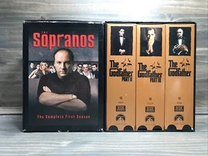 The Sopranos, VHS, Complete First (1st) Season Box Set And The Godfather 1-3 Set - Picture 1 of 4