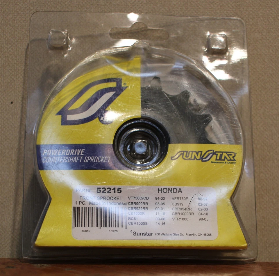 SUNSTAR 52215 15T: HONDA VF750/CD 94-03 / CBR900RR 93-95 / CBR100R 11-16 Foto 1 de 1