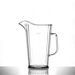 2 Pint Jug Polycarbonate Plastic Pitcher LCE Marked at 40oz / 1.25ltr Pack of 2 - Picture 1 of 1