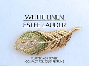 2007 Estee Lauder Solid Parfum Compact "Fluttering Feather" Neuwertig - Bild 1 von 2