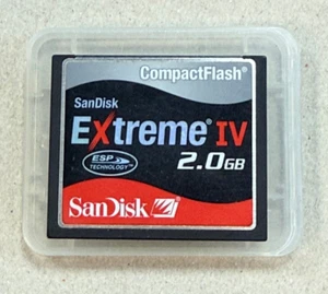 Original SANDISK Extreme IV 2GB Compact Flash Speicherkarte. - Bild 1 von 3