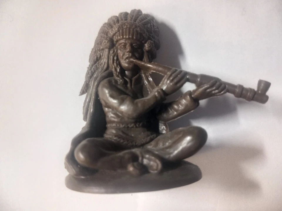 ATLANTIC  SIOUXS CAMP  codice 1212  1/32  indiano con calumet - Immagine 1 di 1