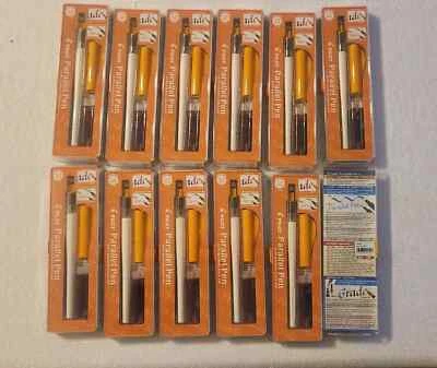 Caneta paralela caligrafia arte cor laranja 2,4 m escritório escolar 12 pacotes individuais - Imagem 1 de 4