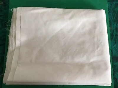 Beige Polyester Poplin Fabric 1.10 yard x 62” Wide. New. - Image 1 of 3