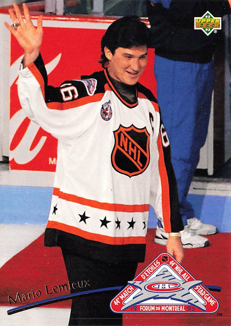 1992 Upper Deck All-Star Locker Series  #6 Mario Lemieux Pittsburgh Penguins