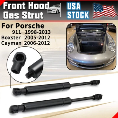 Capó delantero puntales de gas soporte de elevación muelle de amortiguador para Porsche 911 Boxster Cayman Foto 1 de 4