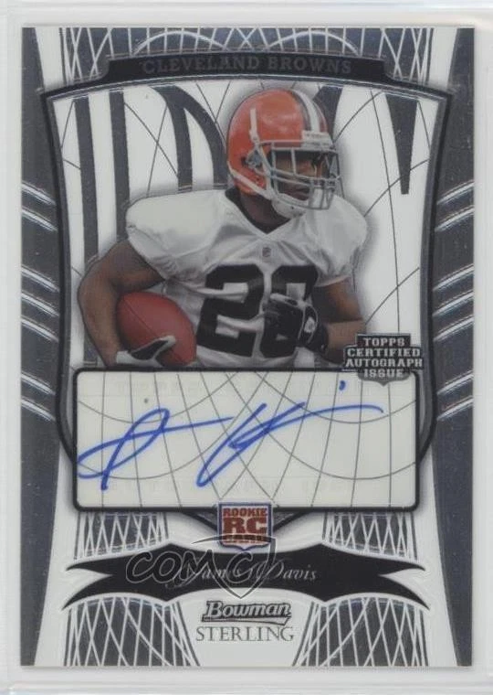 2009 Bowman Sterling /999 James Davis #119 Rookie Auto RC - Image 1 of 2