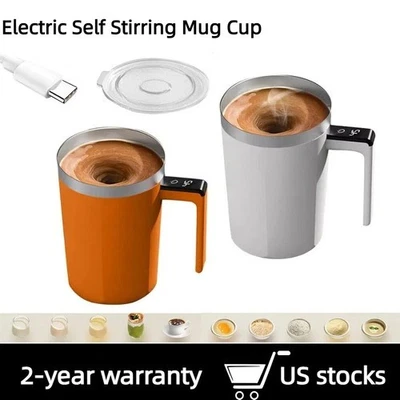 New Electric Magnetic Automatic Self Stirring Mug Cup Mixing Coffee Milk Tea US