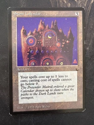 *** THE DARK Stone Calendar *** LP Clean! - DUTY FREE - Magic MtG - Image 1 of 2