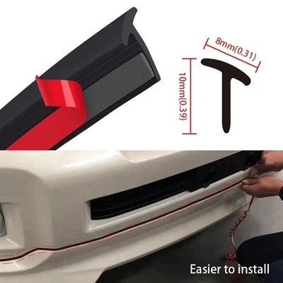 Sello de goma para coche en forma de T de 32,8 pies para Mazda tira climática borde de puerta moldura moldura Foto 1 de 4