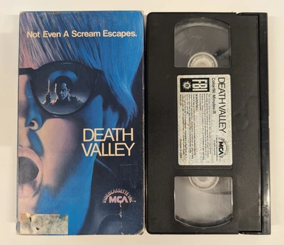 Death Valley VHS Horror Slasher Paul Le Mat, Catherine Hicks, Peter Billingsley - Image 1 of 4