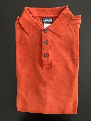 Camisa Polo Patagonia Para Hombre Algodón Orgánico Manga Larga Talla XS Naranja Profundo Nueva de Lote Antiguo Foto 1 de 4