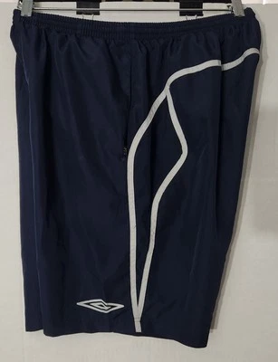 Pantalones Cortos Atléticos Ligeros Umbro Para Hombre XXL Azul Marino SX Largos Tejidos Forrados Foto 1 de 4