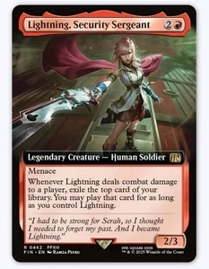 Lightning, Security Sergeant (Extended Art) Final Fantasy Regular Rare - Picture 1 of 5