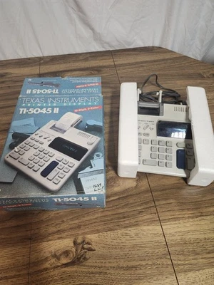 Vintage Texas Instruments TI-5045 II Electronic Printing Calculator With Box GUC - Image 1 of 3