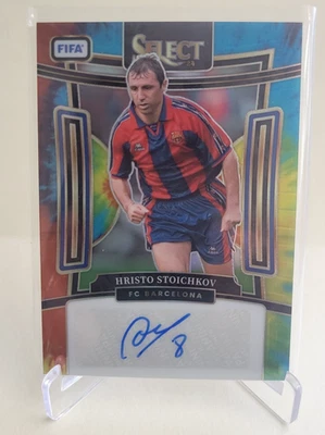 2023-24 SELECCIONAR FIFA HRISTO STOICHKOV TIE-DYE AUTOMÁTICO #S-HS Serie #06/25 FC BARCELONA Foto 1 de 2