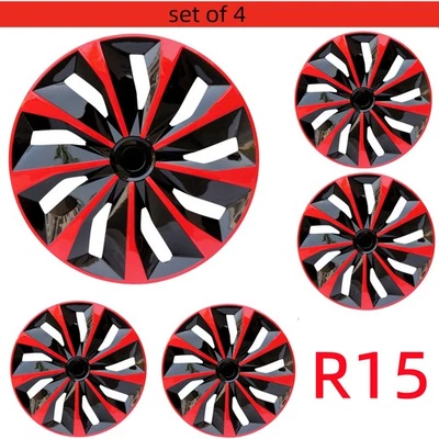 4 PCS 15" Wheel Rim Covers HubCaps for 2013-2015 Honda Civic R15 Tire - Image 1 of 4