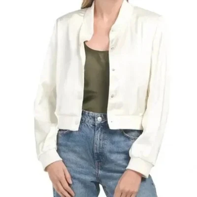 Rachel Zoe Bomber Jacket Women’s Size S Small NWT Lightweight satin look - Image 1 of 4