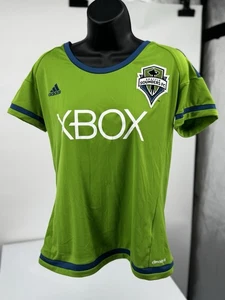 Seattle Sounders FC Shirt Damen Large MLS Fußball Adidas Climalite Trikot - Bild 1 von 9