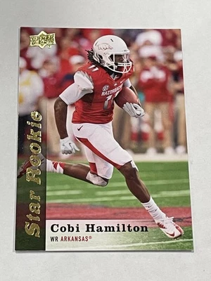 2013 Upper Deck Football #110 - Cobi Hamilton RC - Arkansas Razorbacks - Image 1 of 2